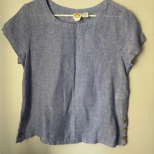 C&C California 100% Linen Top Size M